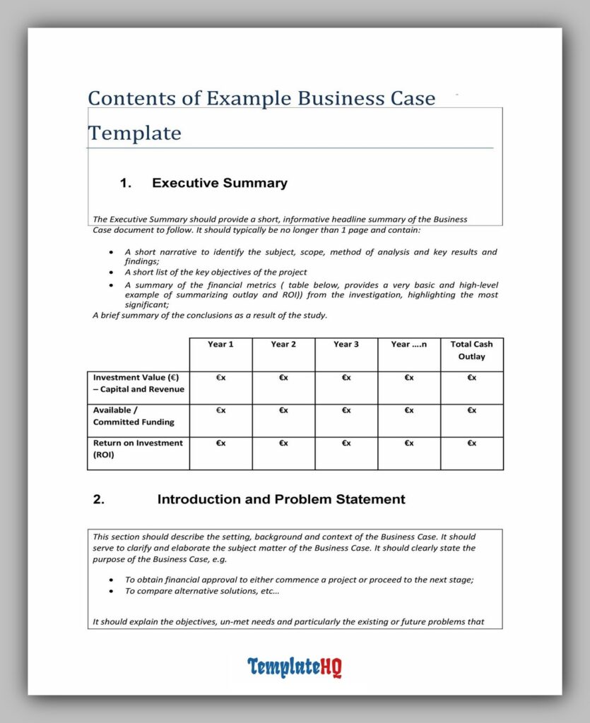 Business Case Sample 01 Business Case Sample 01