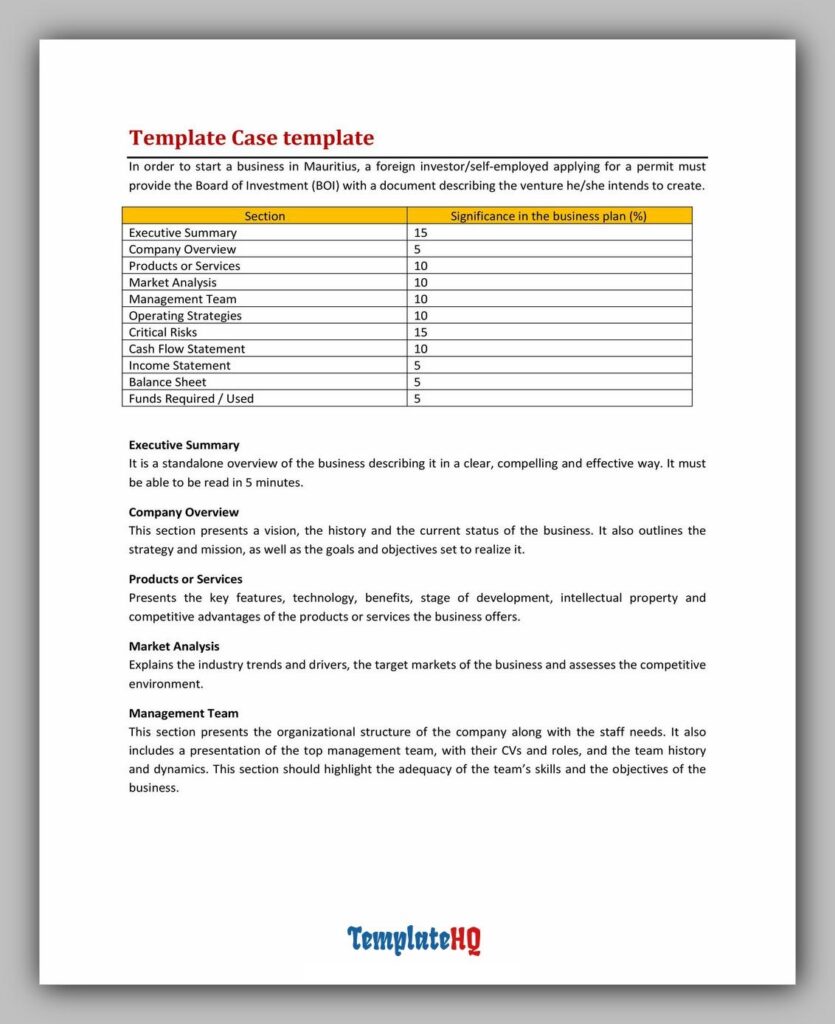 Business Case Sample 17