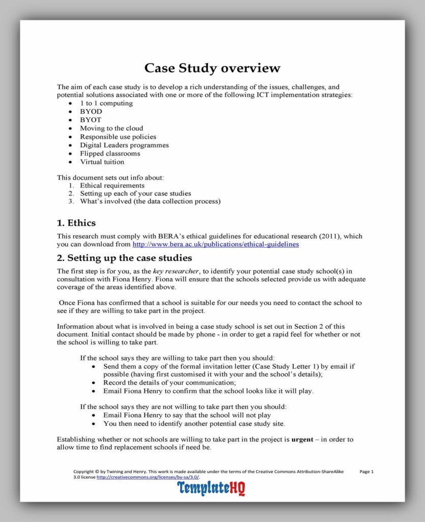 Case Study Example 23 Case Study Example 23