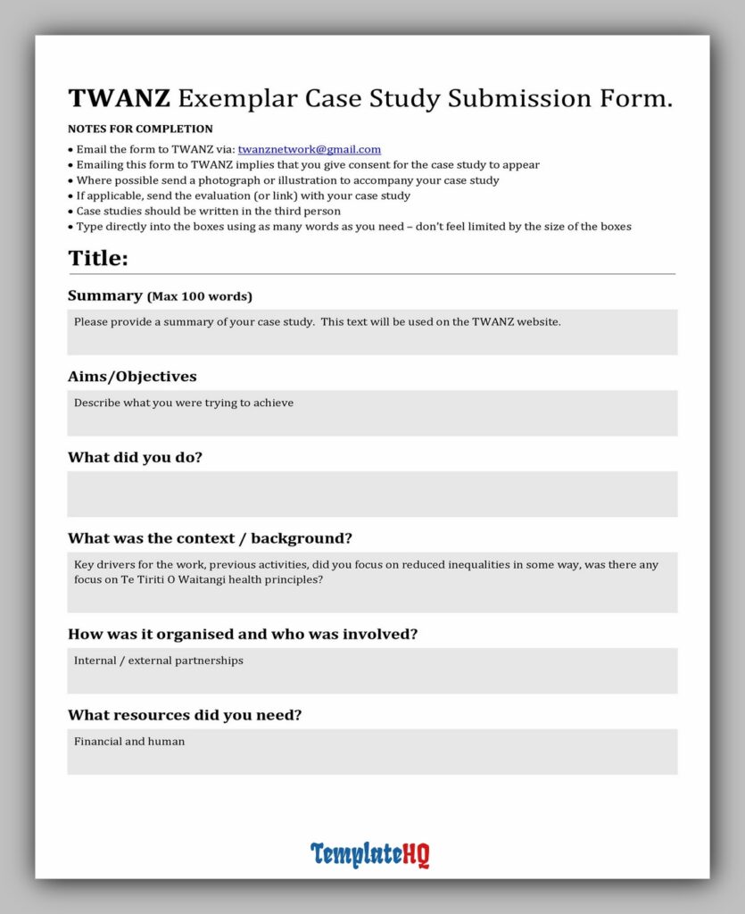 Case Study Example 43 Case Study Example 43