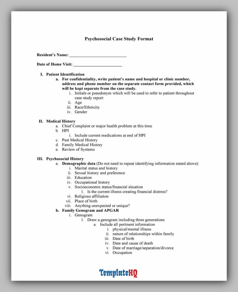 Psychosocial Case Study Example Psychosocial Case Study Example