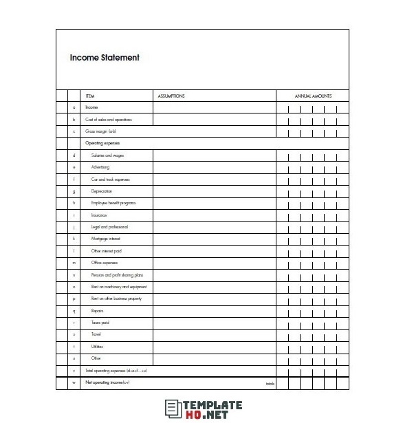 Income Statement PDF