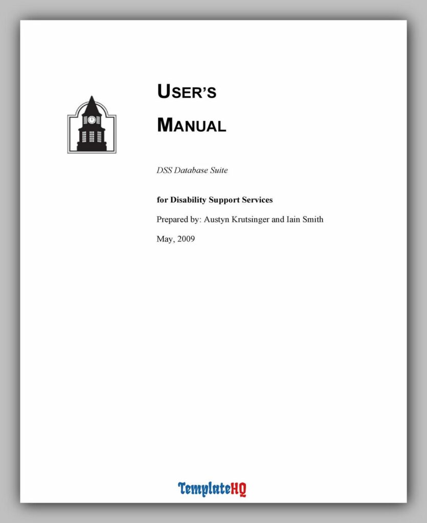 Instruction Manual Template 11 Instruction Manual Template 11