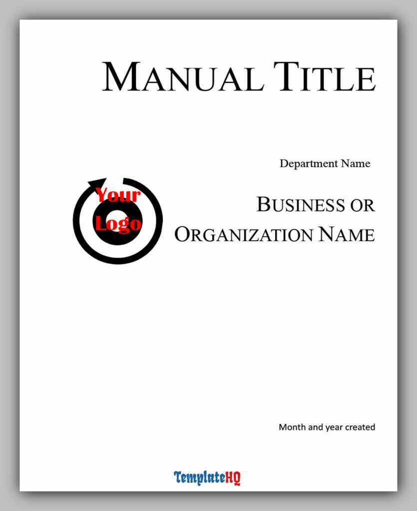Instruction Manual Template 15 Instruction Manual Template 15