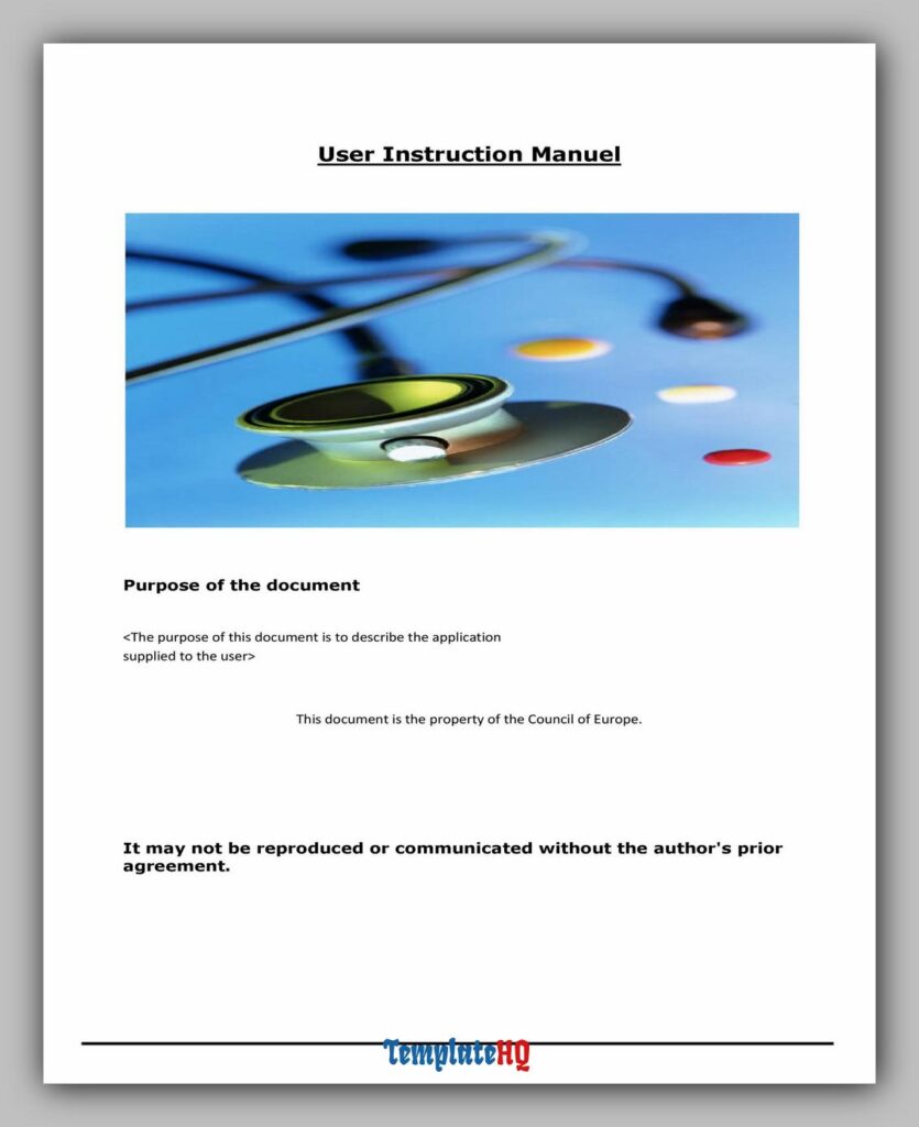 Instruction Manual Template 26 Instruction Manual Template 26
