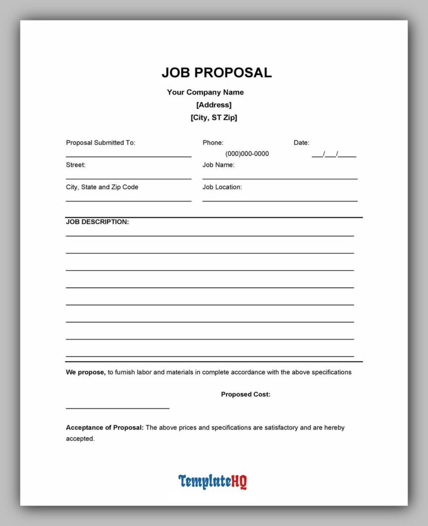 Job Proposal Template 02