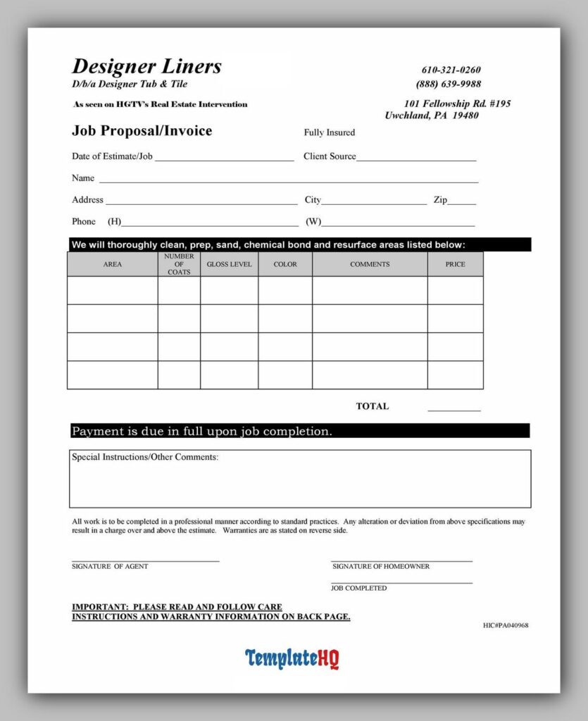 Job Proposal Template 04