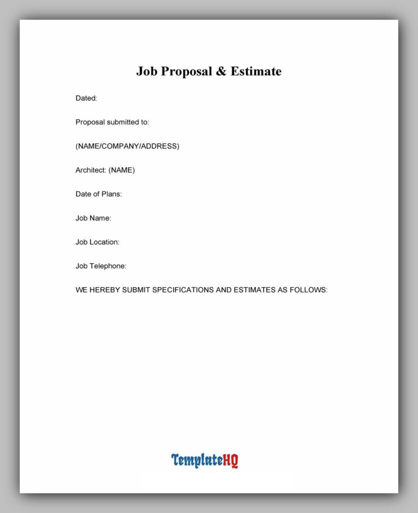 Job Proposal Template 09