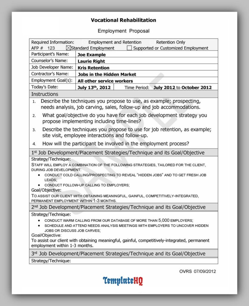 Job Proposal Template 11