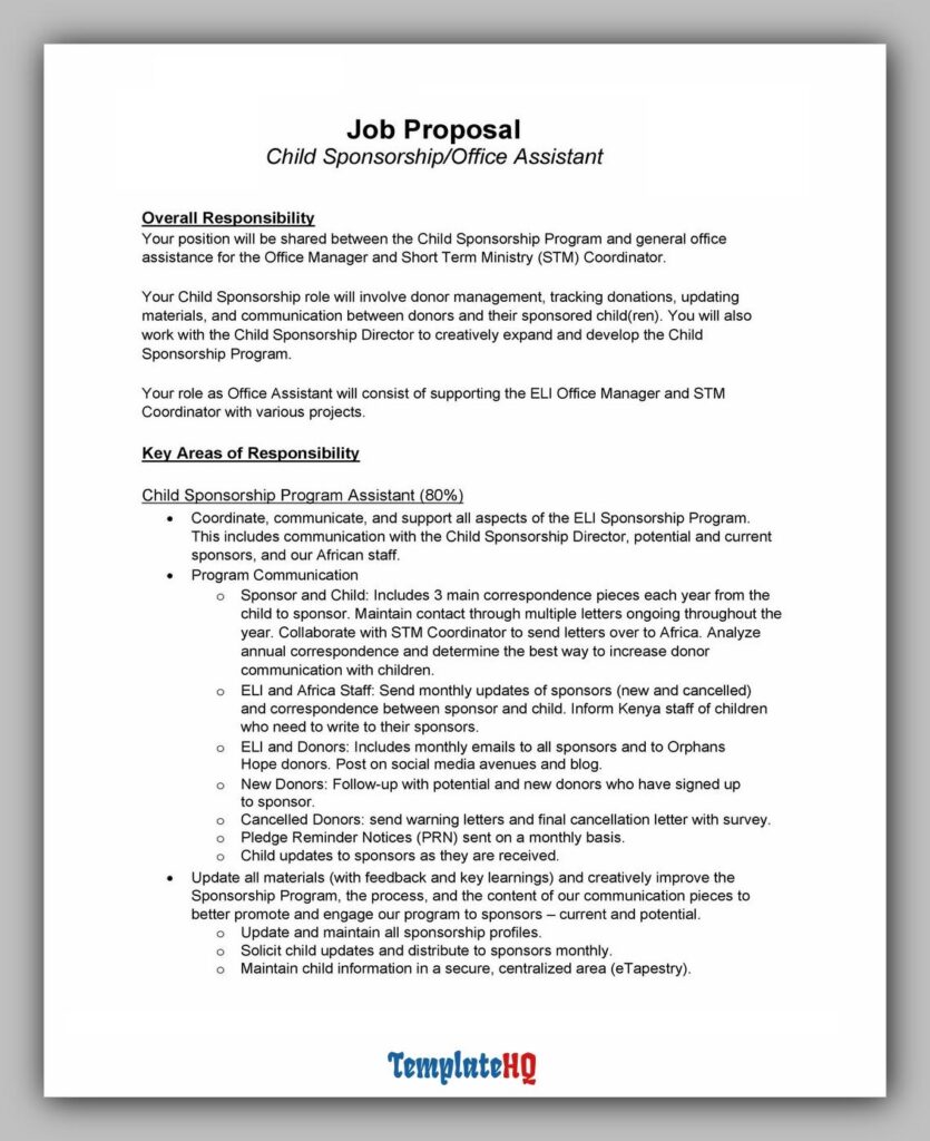 Job Proposal Example