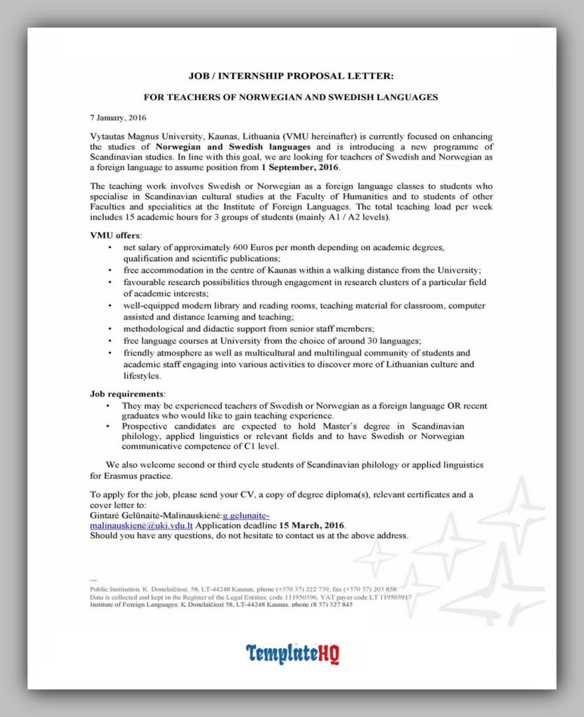 Job Proposal Template 21