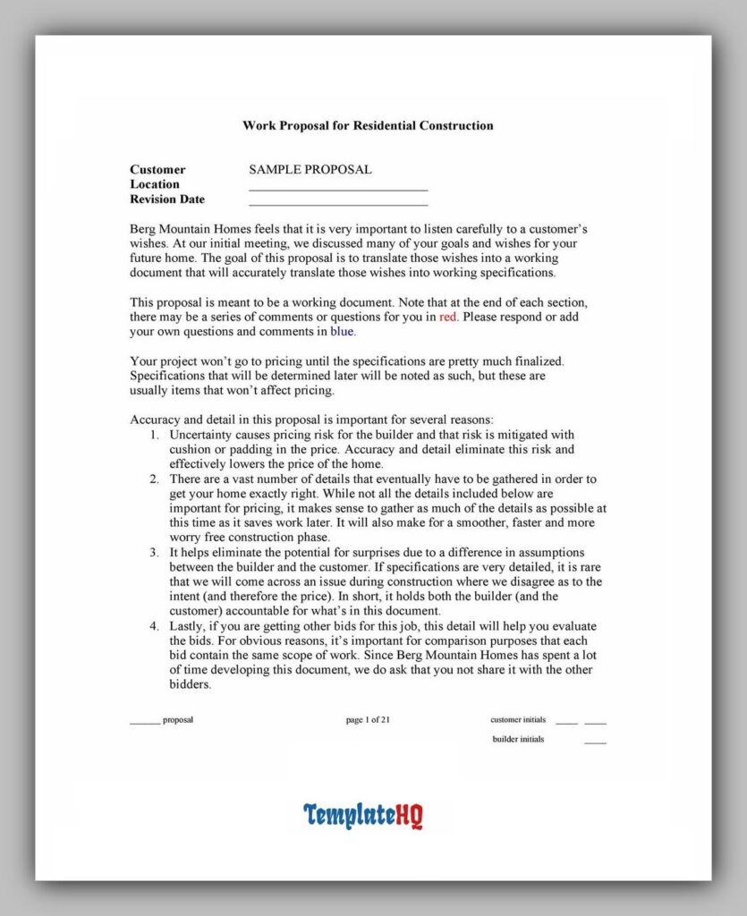 Job Proposal Template 22