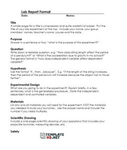 Lab Report Template 06