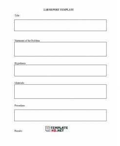 Lab Report Template 10
