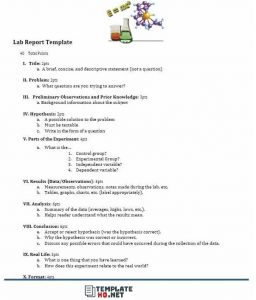 Lab Report Template 12