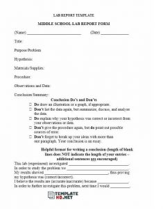 Lab Report Template 14