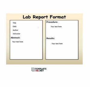 Lab Report Template 20