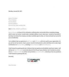 Letter of Interest Template 01