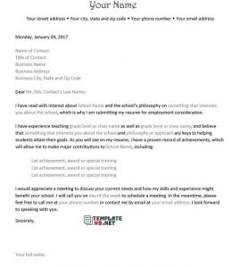 Letter of Interest Template 02