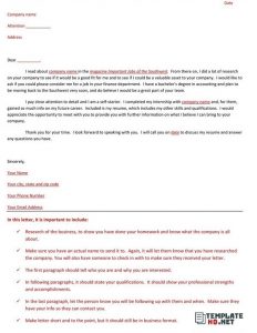 Letter of Interest Template 03