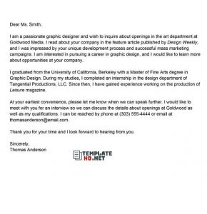 Letter of Interest Template 04