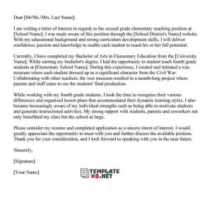 Letter of Interest Template 05