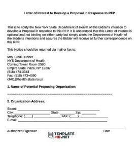 Letter of Interest Template 08