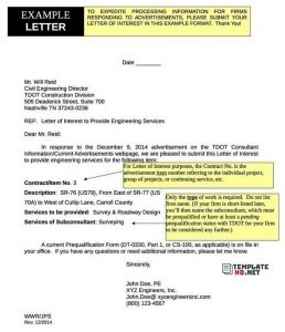 Letter of Interest Template 09