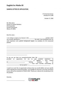 Letter of Interest Template 11