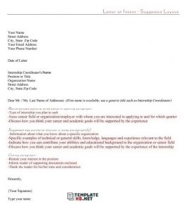 Letter of Interest Template 13