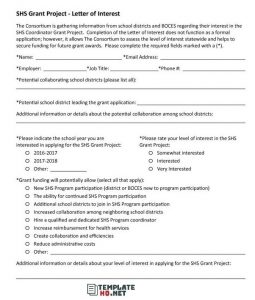 Letter of Interest Template 26