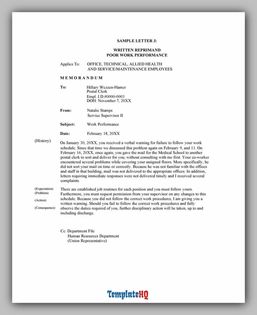 Letter of Reprimand 04