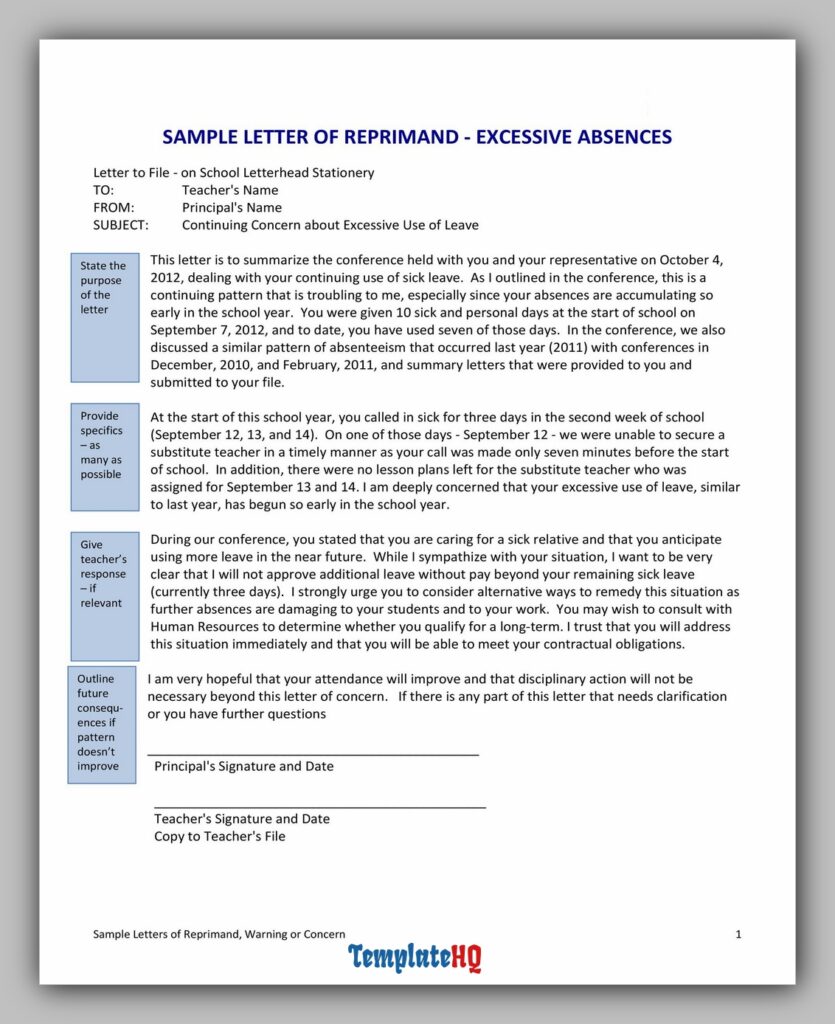 Letter of Reprimand 17 Letter of Reprimand 17