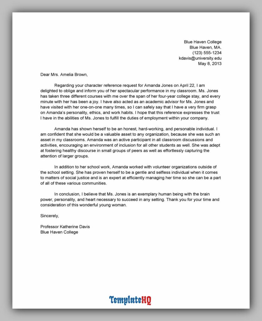 Personal Reference Letter 09