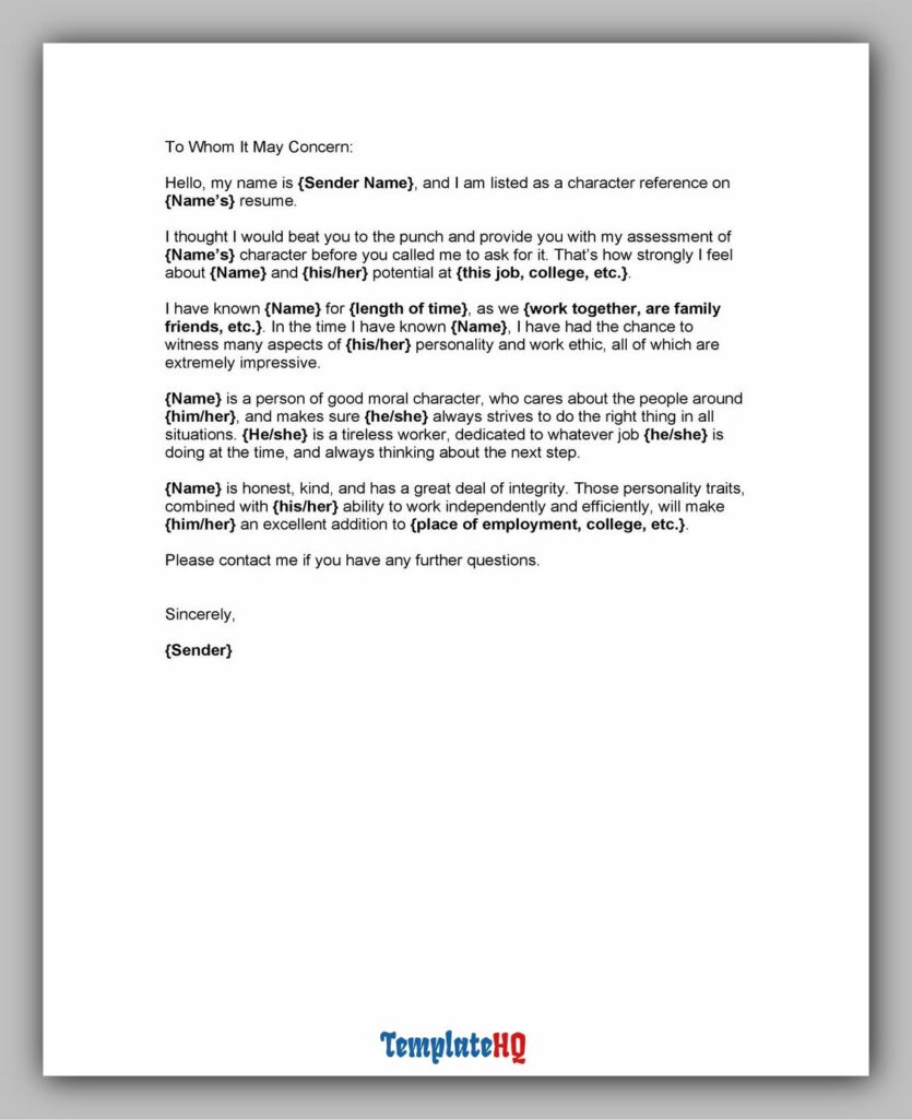 Personal Reference Letter 16 Personal Reference Letter 16