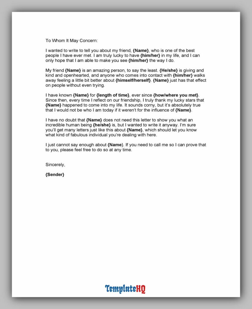 Personal Reference Letter 21 Personal Reference Letter 21