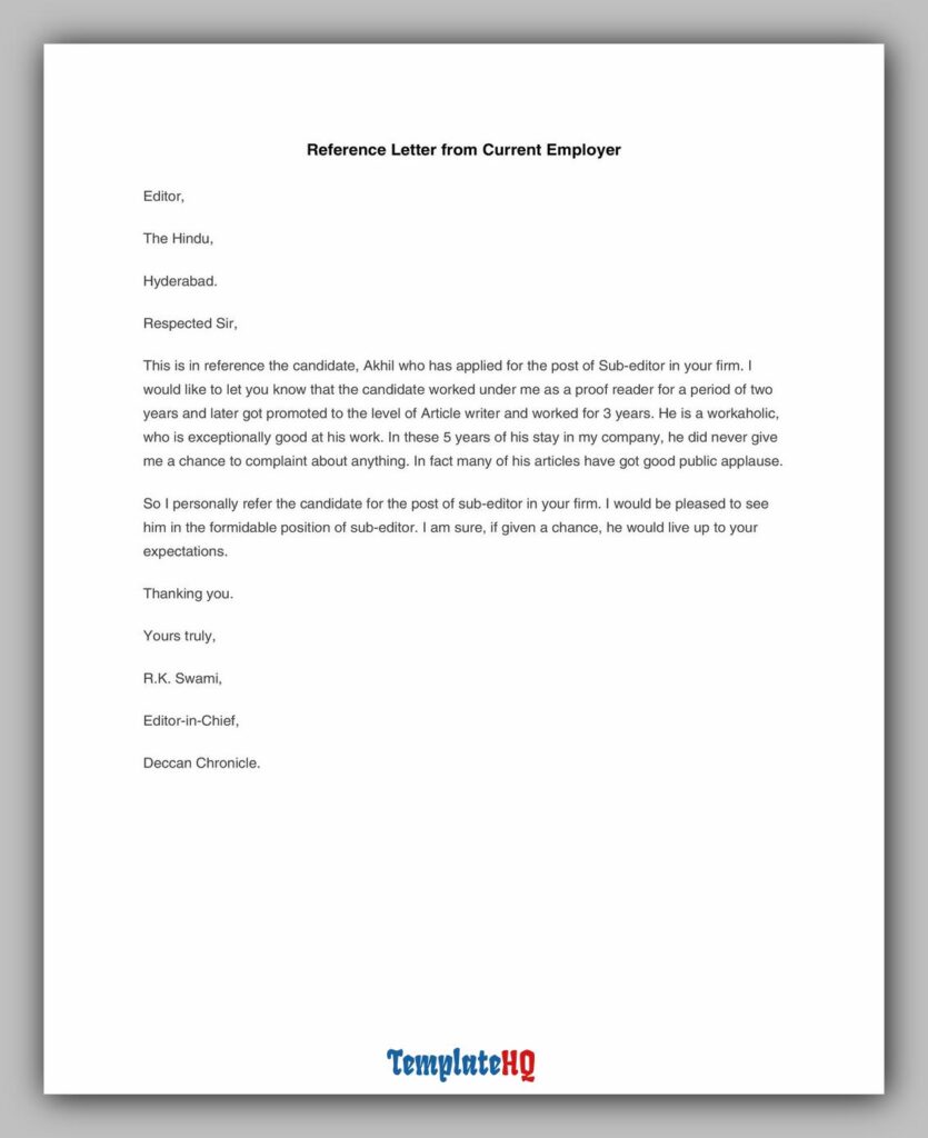 Personal Reference Letter 23 Personal Reference Letter 23