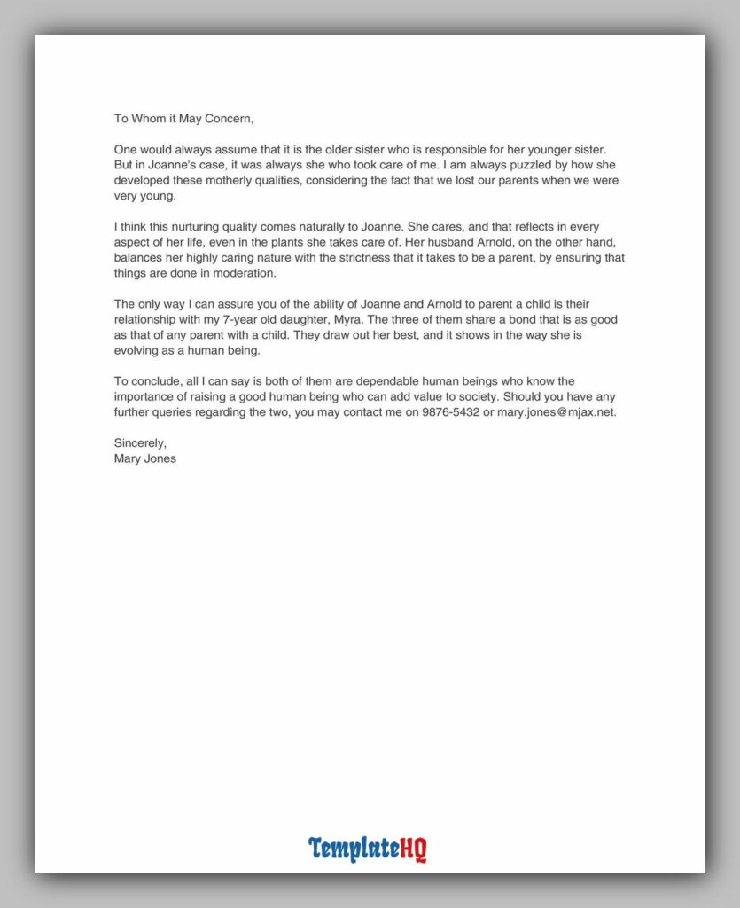Personal Reference Letter 34 Personal Reference Letter 34