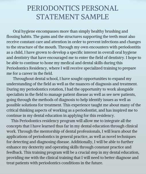 Personal Statement Dentistry 05