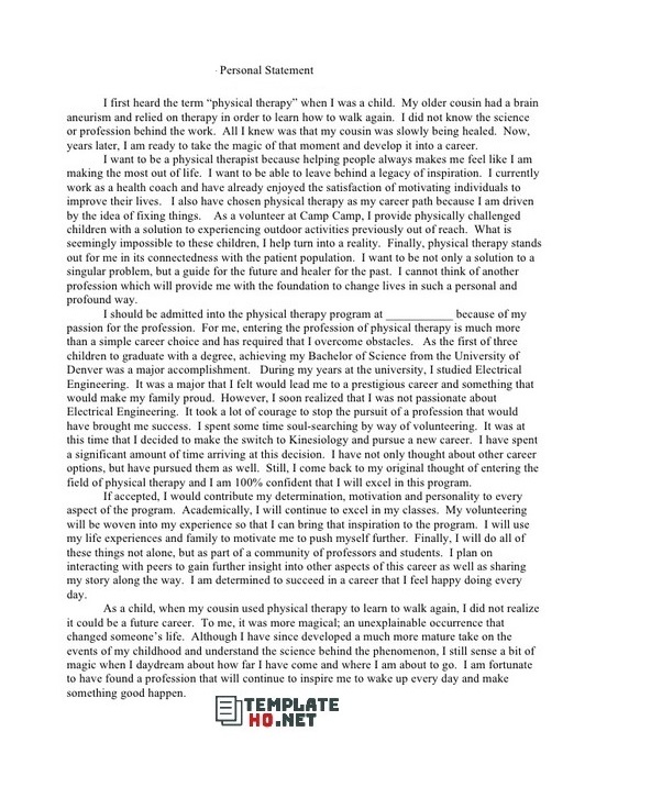 Personal Statement Examples College 03