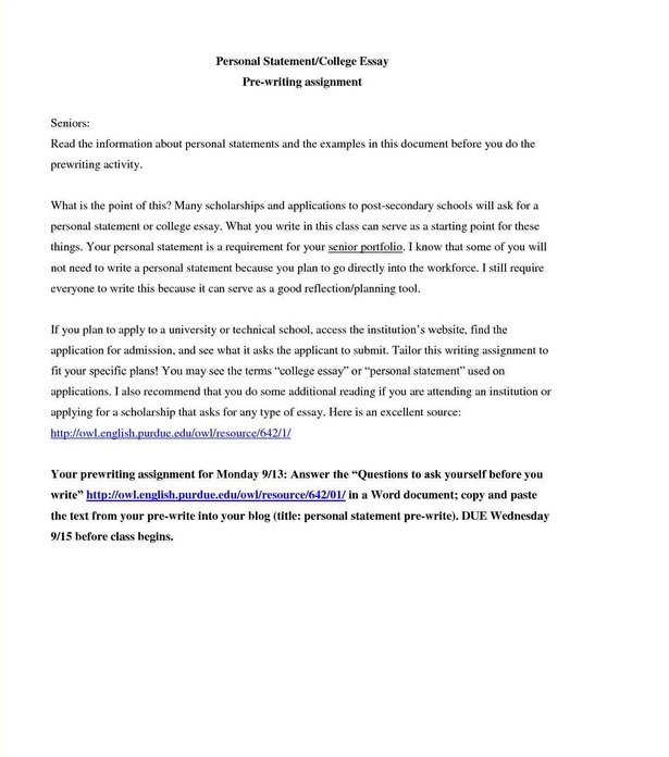 Examples of Personal Statements for Strong Applications