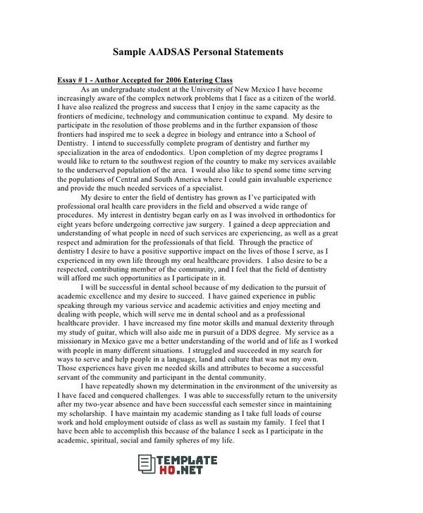 personal statement examples for university