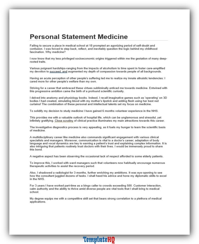 Personal Statement Medicine 19