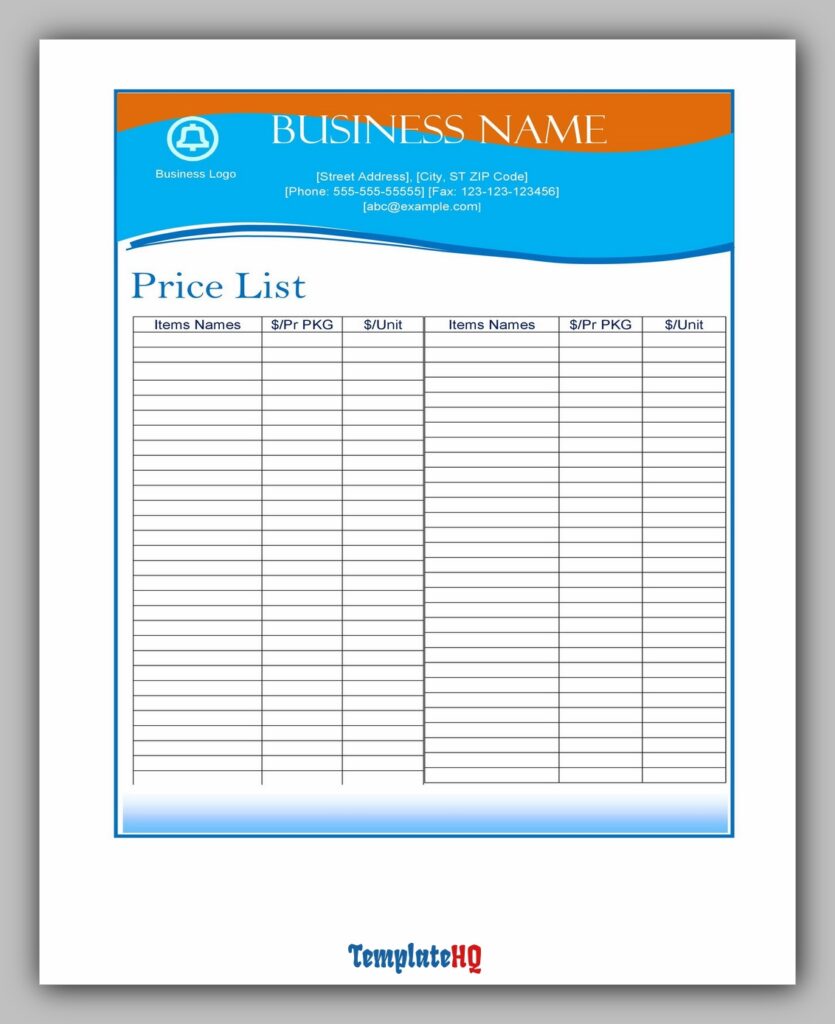 Product Price List 03