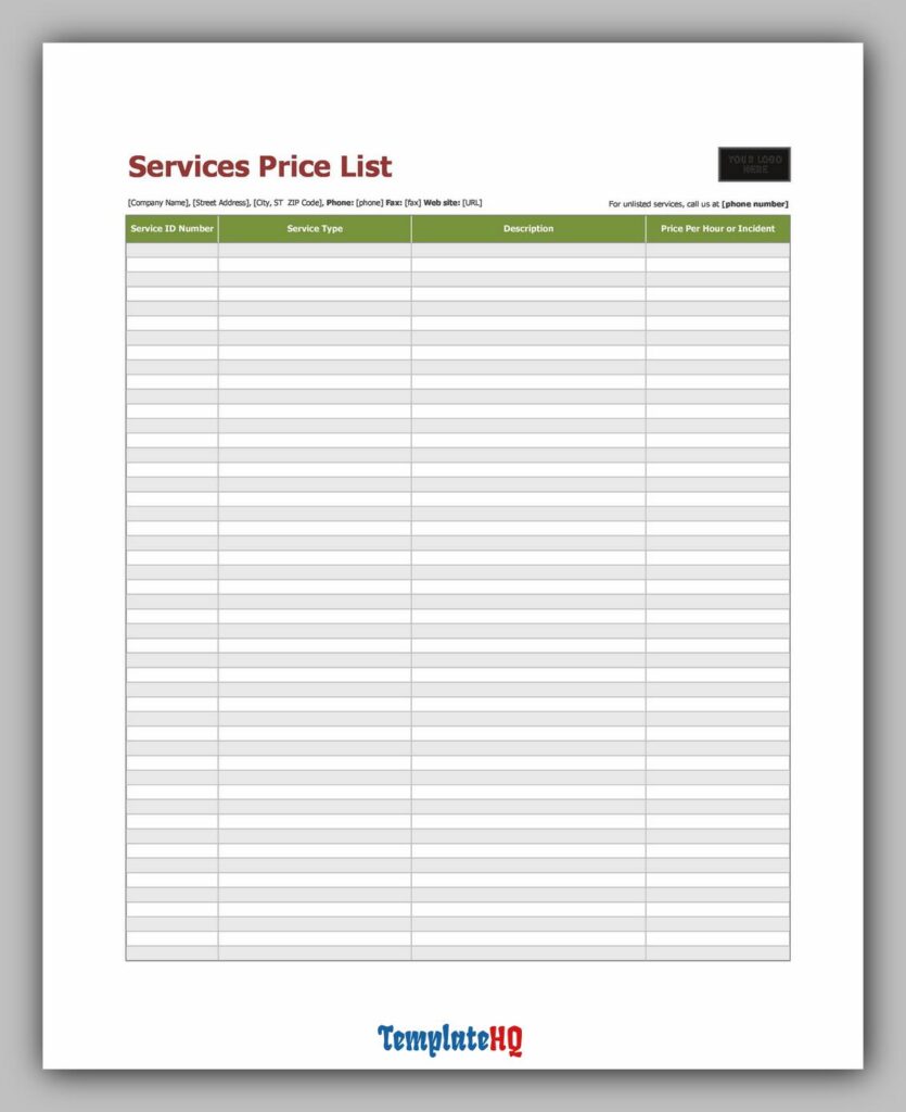 Product Price List 11 Product Price List 11