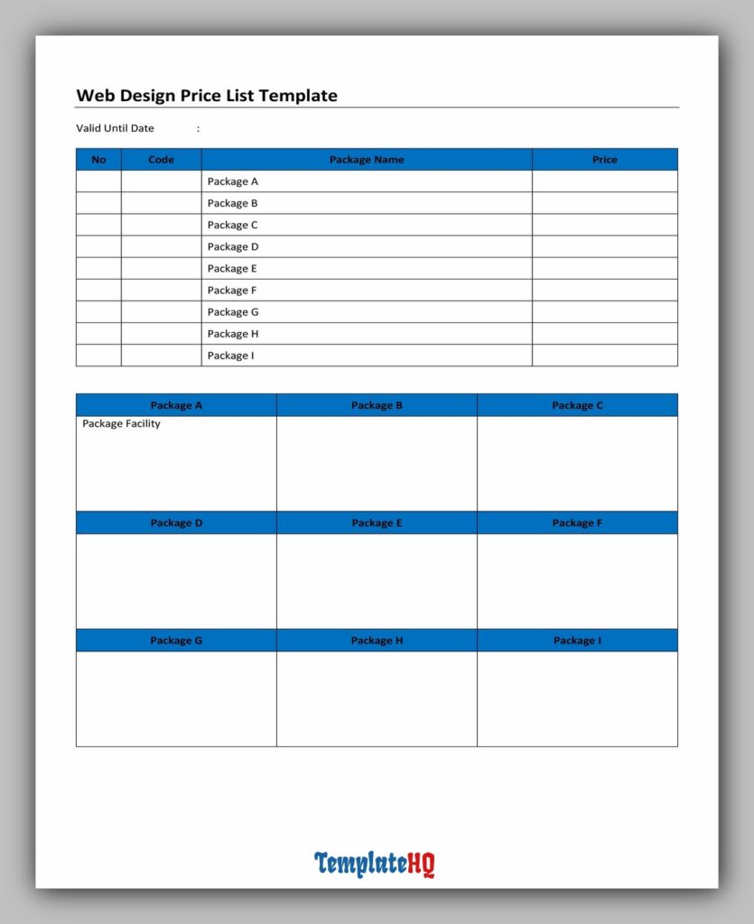 Product Price List 20 Product Price List 20
