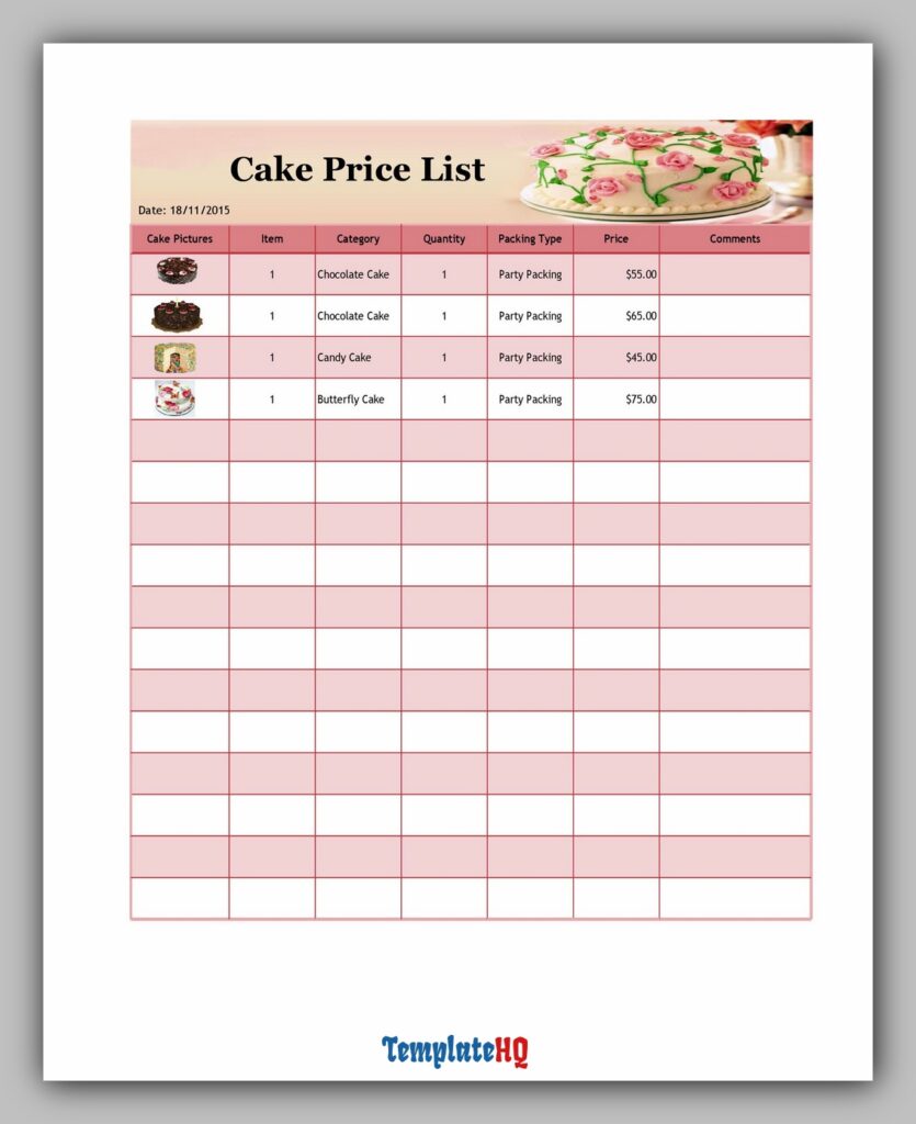 Product Price List 22 Product Price List 22