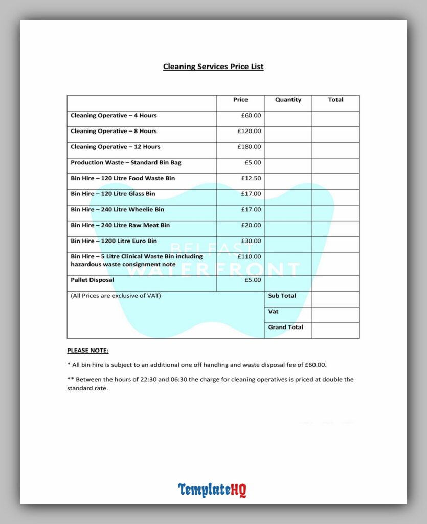 Product Price List 26 Product Price List 26