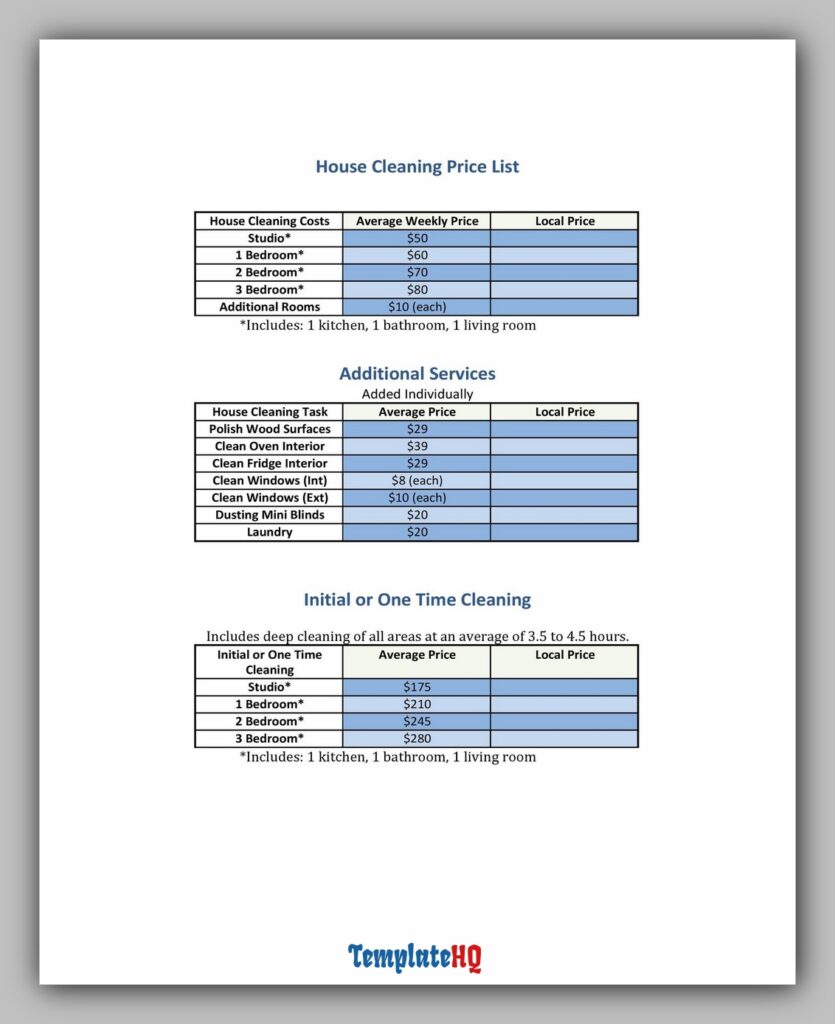 Product Price List 29 Product Price List 29
