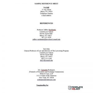 Reference Page Sample 01